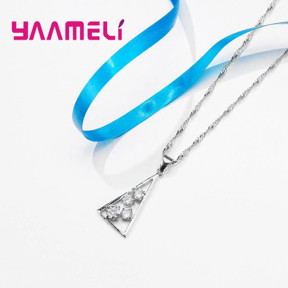 Женский ювелирный комплект из серебра 925 пробы с австрийскими кристаллами|jewelry sets