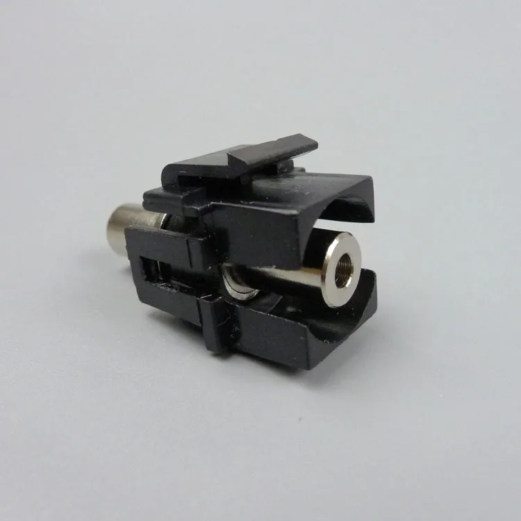 Новый стиль keystone 3 5 мм стерео аудио разъем черный цвет|keystone 3.5mm|keystone connectorkeystone audio |