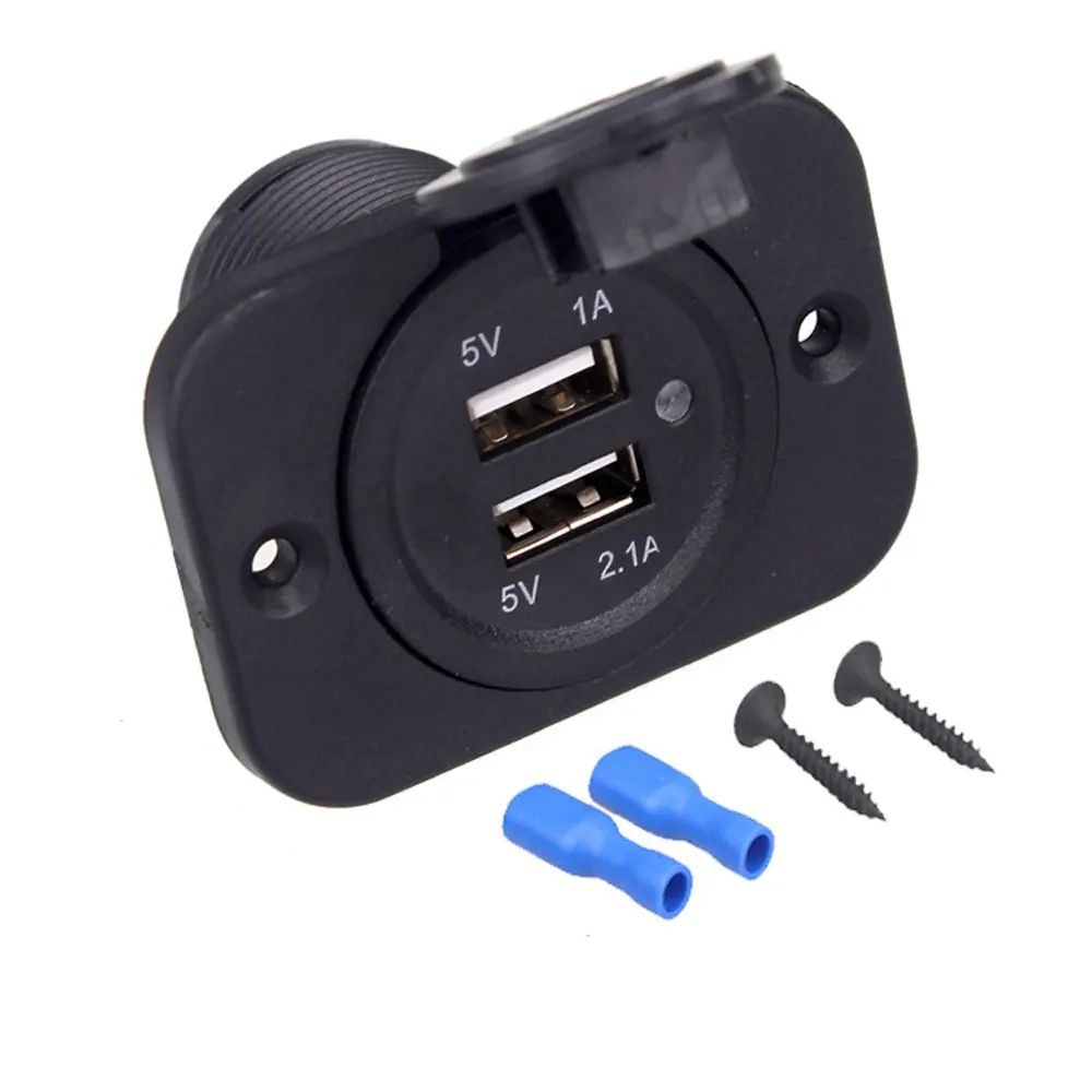 Универсальное автомобильное зарядное устройство USB Автомобильное DC12V 24V
