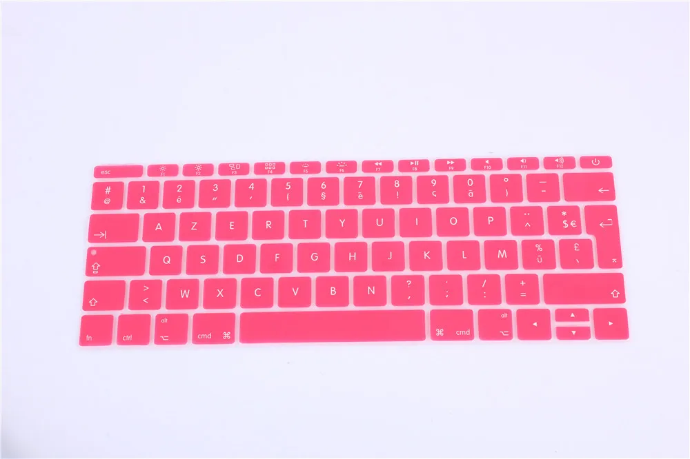 Защитная крышка для клавиатуры Силиконовая защита чистый цвет Azerty 12 французский