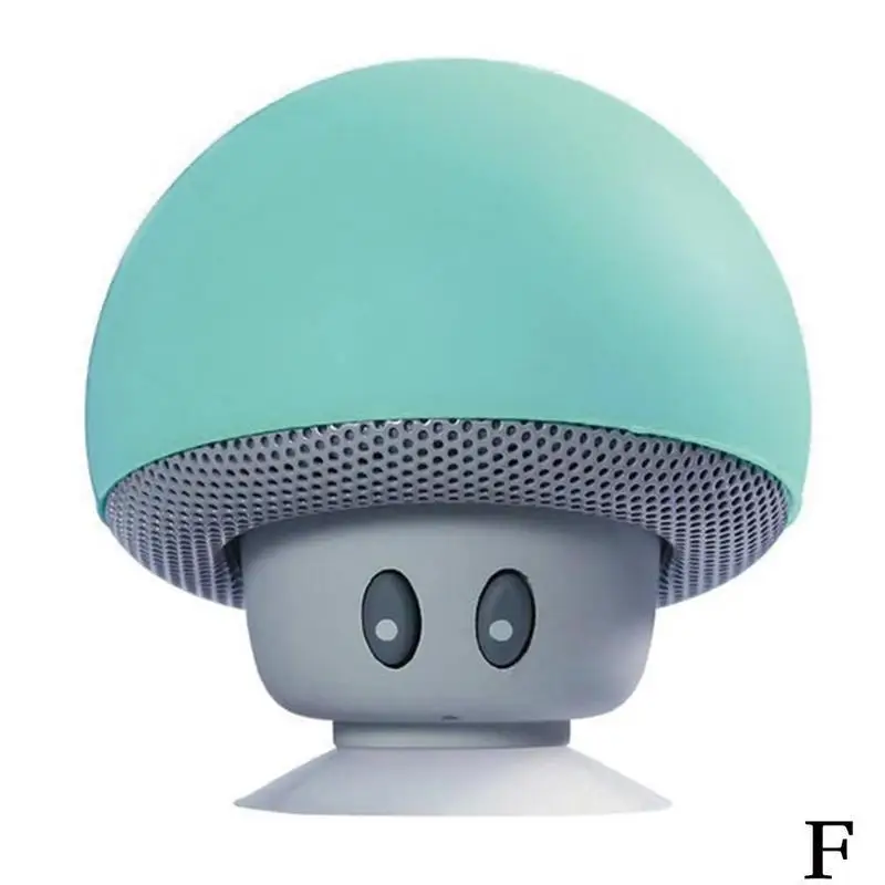 F Cartoon Bluetooth Speakers Mini Mushroom Shape Bluetooth Speakers Waterproof Wireless Speakers - Цвет: F
