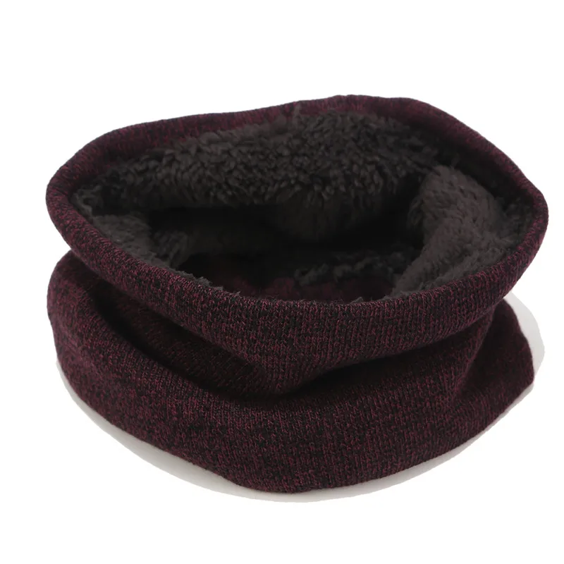 Шерстяной шарф зима для женщин мужчин сплошной цвет снуд осень унисекс толстые