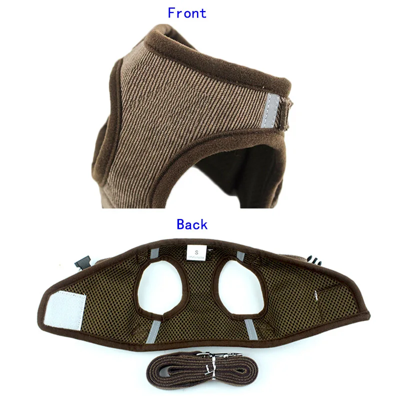 Ветрозащитная жилетка для собак комплект поводков Светоотражающая полоса