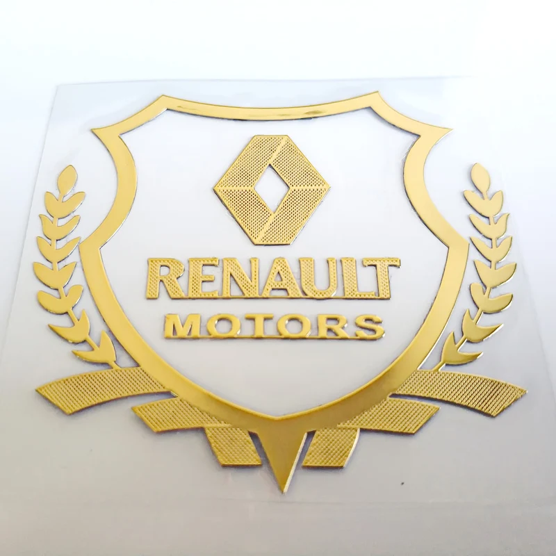 Металлическая Автомобильная наклейка для Renault Megane 2 3 Duster Logan Clio Laguna Captur|Наклейки