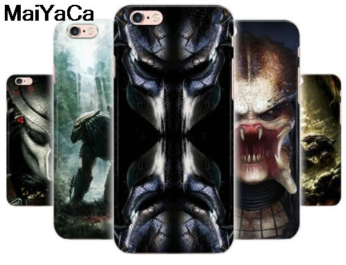 Чехлы для телефонов MaiYaCa Predator horror movie art Для iPhone 4S SE 5C 5S 6 6S 7 8 Plus X XR XS MAX прозрачные
