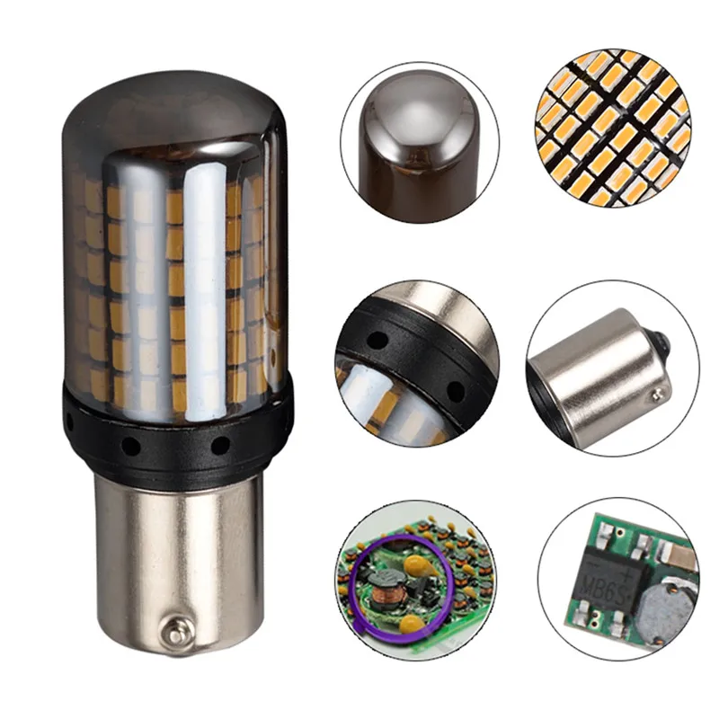 1 шт, новинка, S25 1156 BA15S p21w BAU15S py21w T20 светодиодный 7440 W21W W21/5 Вт светодиодный лампы 3014 144smd автомобилей указатели поворота фонарь стоп-сигнала