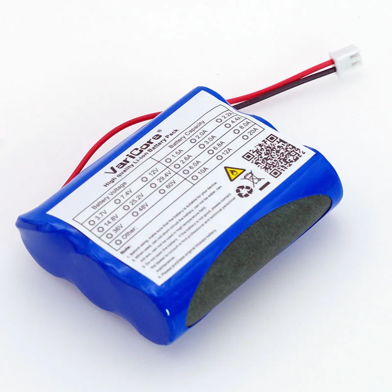 VariCore 12V 18650 2600 мА · ч литий ионный Батарея пакет монитор камера CCTV аккумуляторная 12