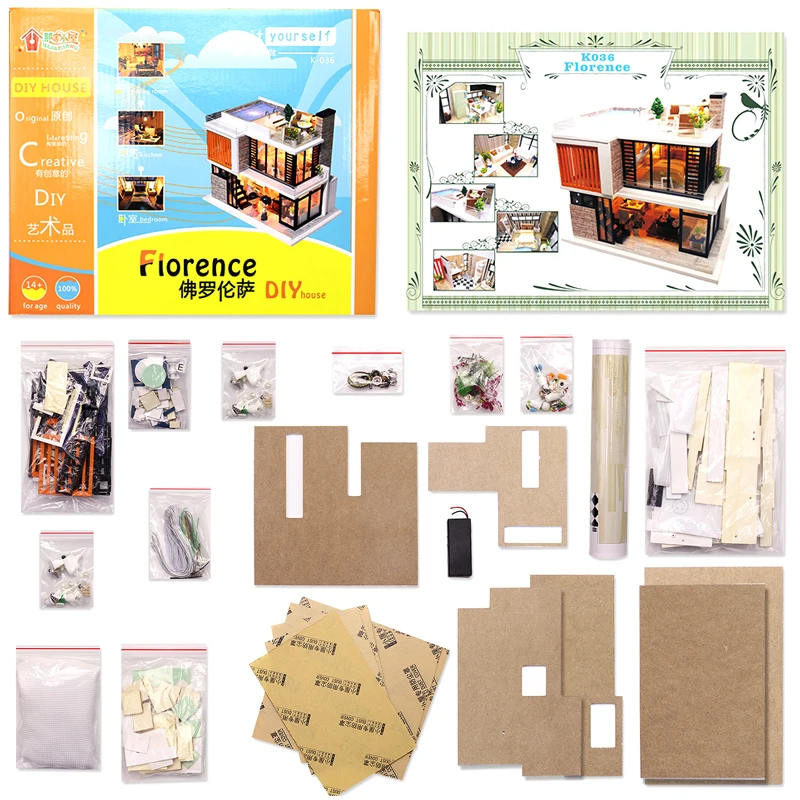 Кукольный домик сделай сам миниатюрная модель 3D бассейн деревянный Миниатюрный