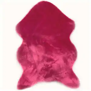 rose red Мех Искусственная овчина ковер с длинным ворсом для гостиной спальни ковры кожа мех простые пушистые коврики моющиеся спальни искусственный коврик 45 - Цвет: rose red