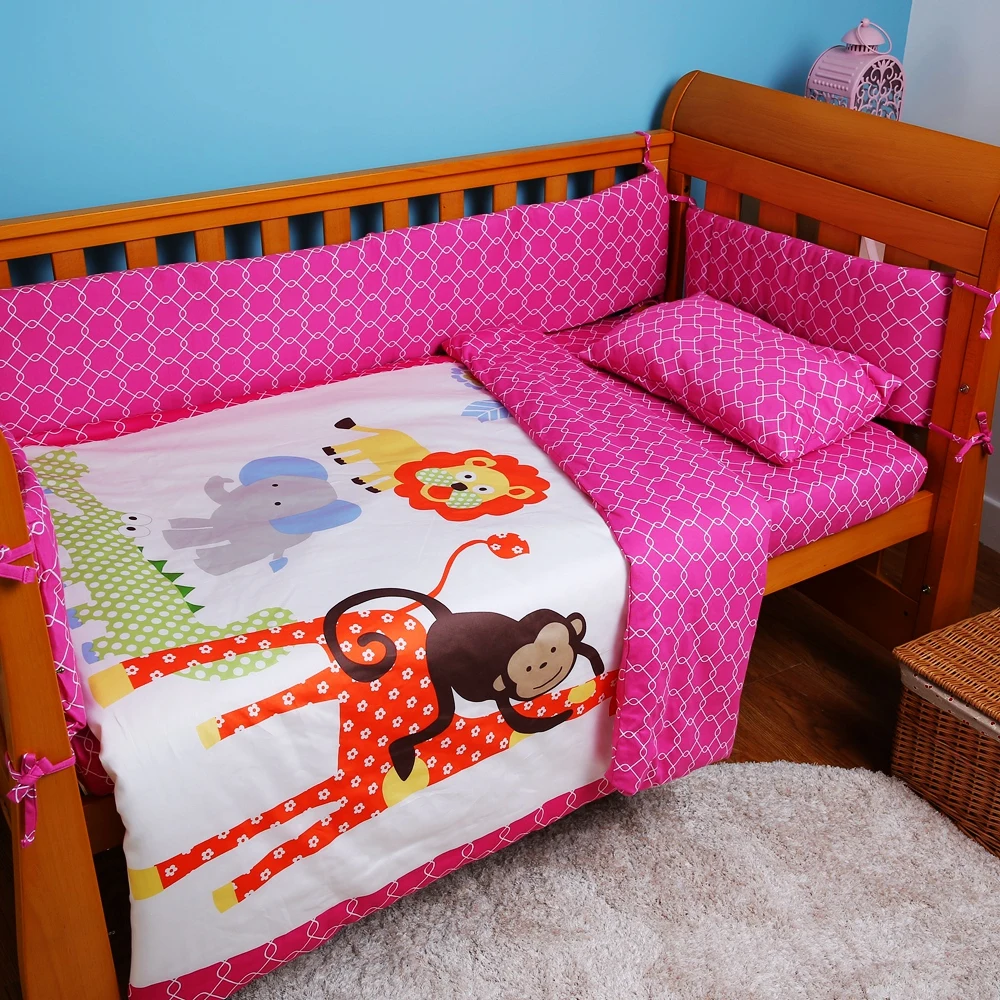 Комплект постельного белья i baby из 9 предметов хлопковая простыня с рисунком