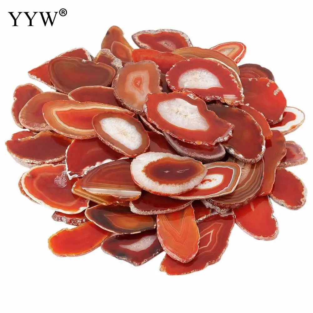 5pcs/Lot 28-32x45-48mm Random Agate Cabochon Polished Irregular Crystal Slice Brazil Healing Reiki Stone Natural Quartz No Hole | Украшения