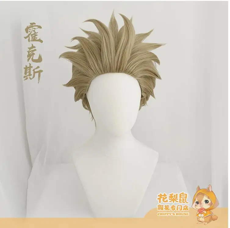 AniHut Hawks Boku No Hero Academy Аниме косплей парик My / короткие волосы Brwon аниме парики| |