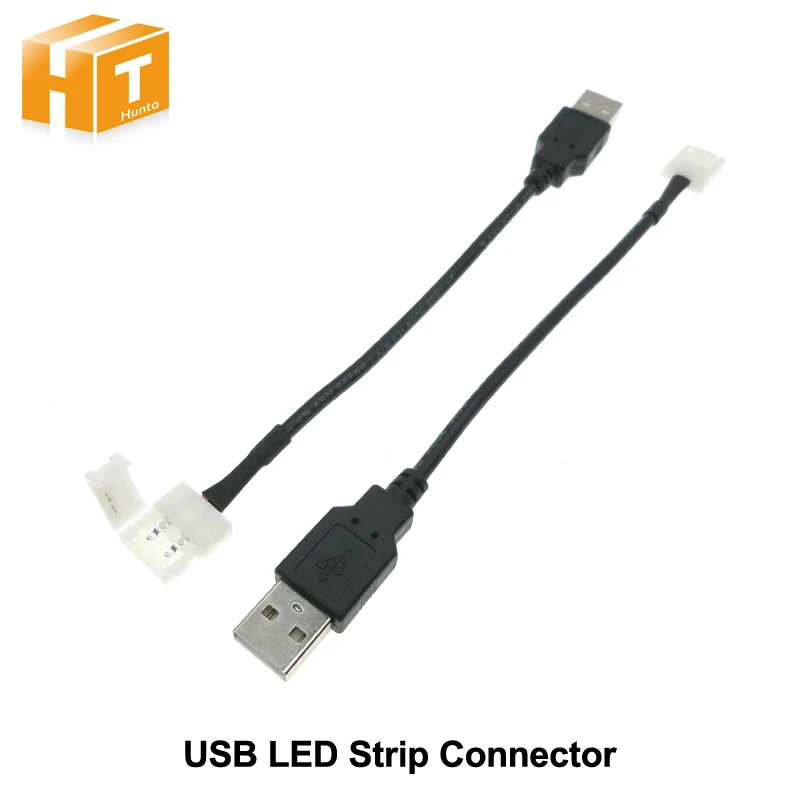 Разъем для светодиодной ленты USB 2pin 8 мм/10 мм 5 шт./лот.|connector charger|connector mini-dinadapter stroller