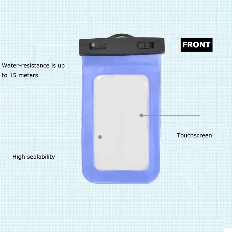 Водонепроницаемая подводная сумка сухая чехол для iPhone сотовый телефон сенсорный