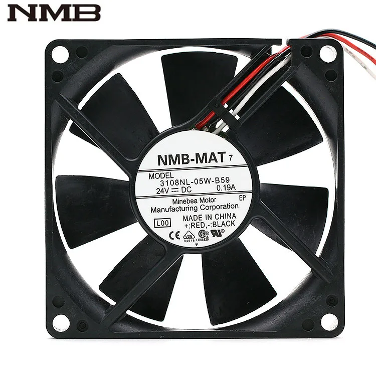 Для NMB 3108NL 05W B59 80*80*20 мм 80 DC24V 0.19A серверный Инвертор преобразователь частоты
