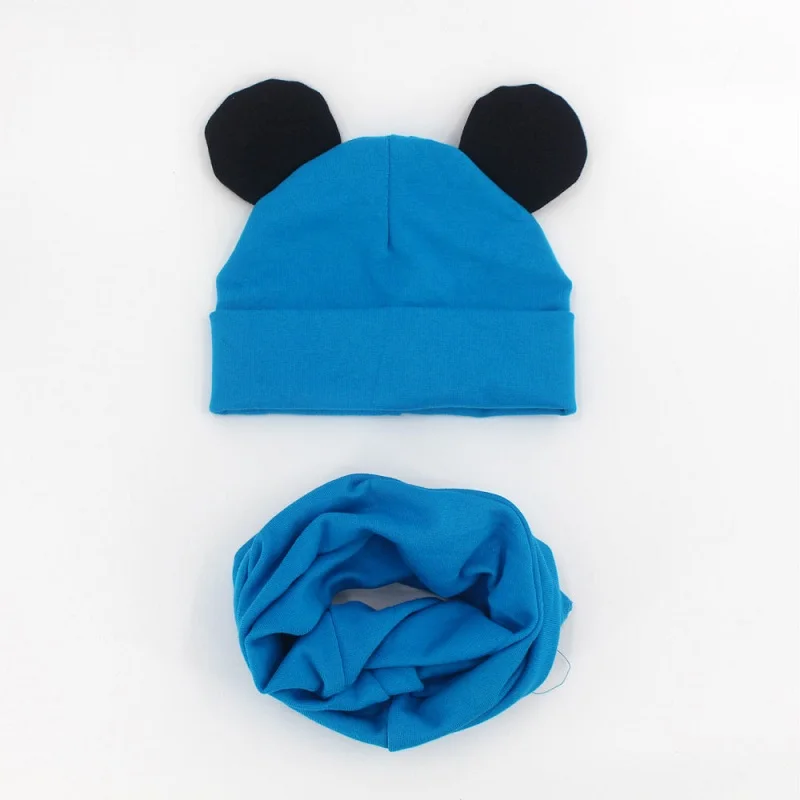 Baby Hat Cotton Ear Cap For Boys And Girls Winter Hat Scarf Set Children Boys Cap Scarf 2PCS