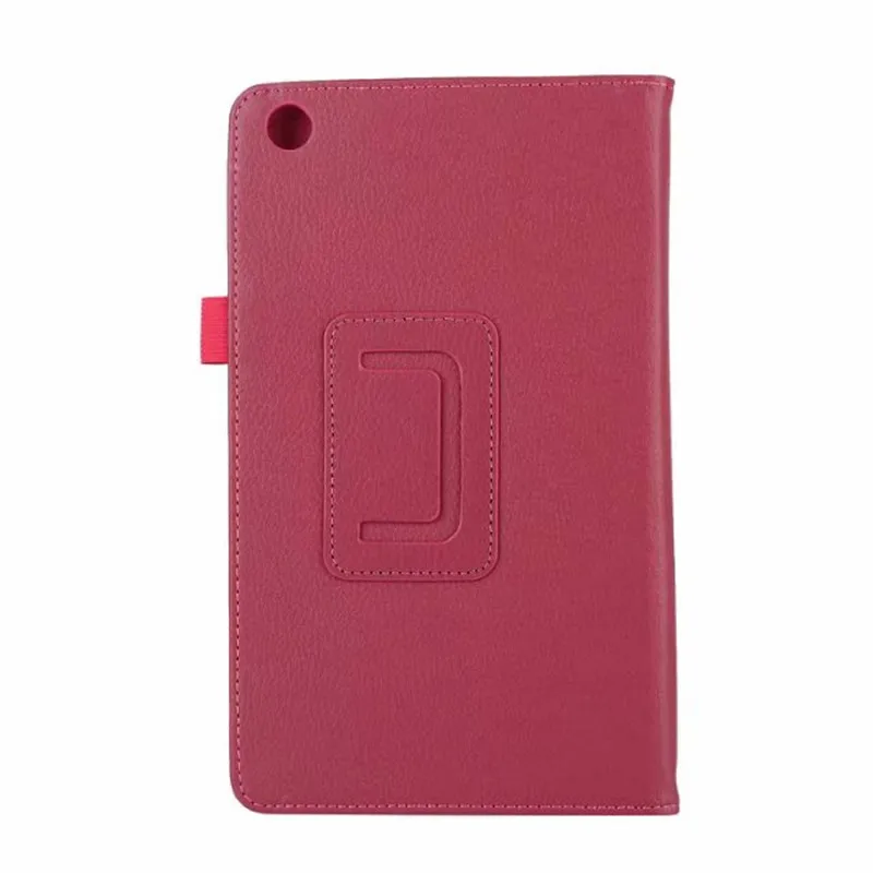 rose red Ультра тонкая подставка литчи из искусственной кожи защитный чехол для huawei MediaPad T3 8,0 KOB-L09 KOB-W09 8,0 дюймов планшет - Цвет: rose red