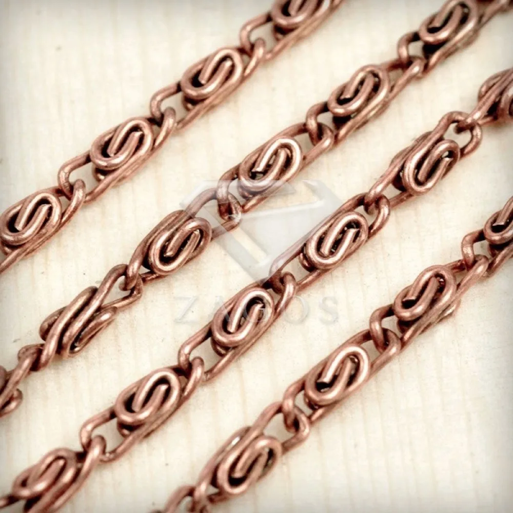 Antique Copper 2 м железные снаряженные Незаконченные цепочки 9,3x2,9x3,4 мм рукоделие DIY Изготовление ювелирных изделий подходит браслет ожерелье CH0137 4 цвета на выбор - Цвет: Antique Copper