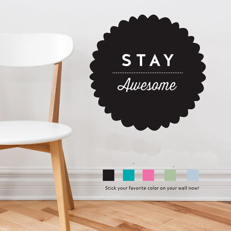 YOYOYU Vinyl wall stickers for kids room Stay Awesome Removeable Wall Decal Bedroom Decor Room Decoration Poster ZX268 | Дом и сад