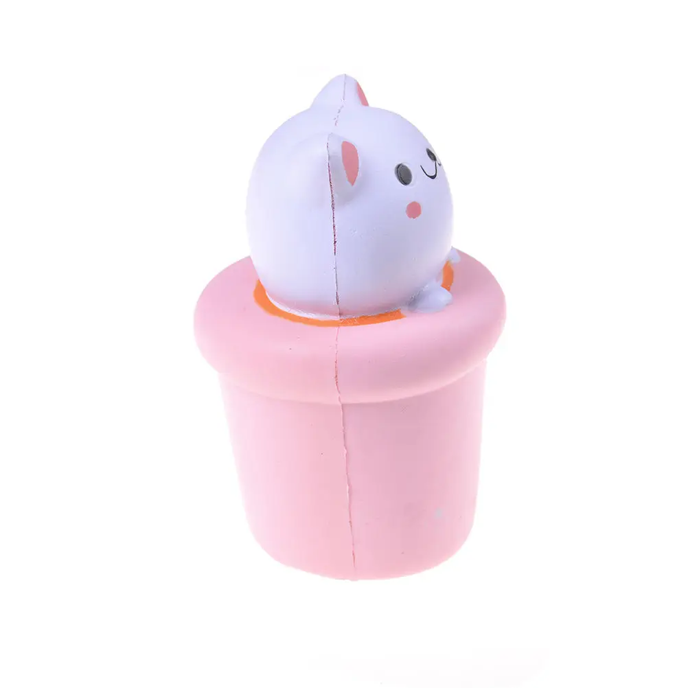 Jumbo Squishy чашка для кошки медленно поднимающийся ремень сотового телефона