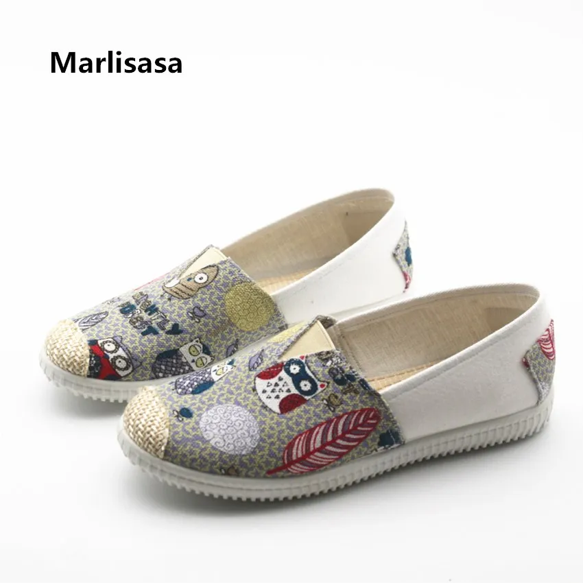 

Marlisasa Vrouwenschoenen Women Cute Sweet Comfortable Anti Skid Flat Shoes Lady Round Tie Grey Sheos Female Cloth Shoes F638