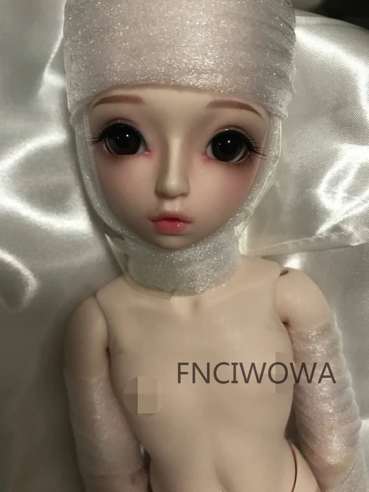 Полный комплект высокое качество 1/4 bjd женская кукла Mako кудрявые длинные волосы SDM