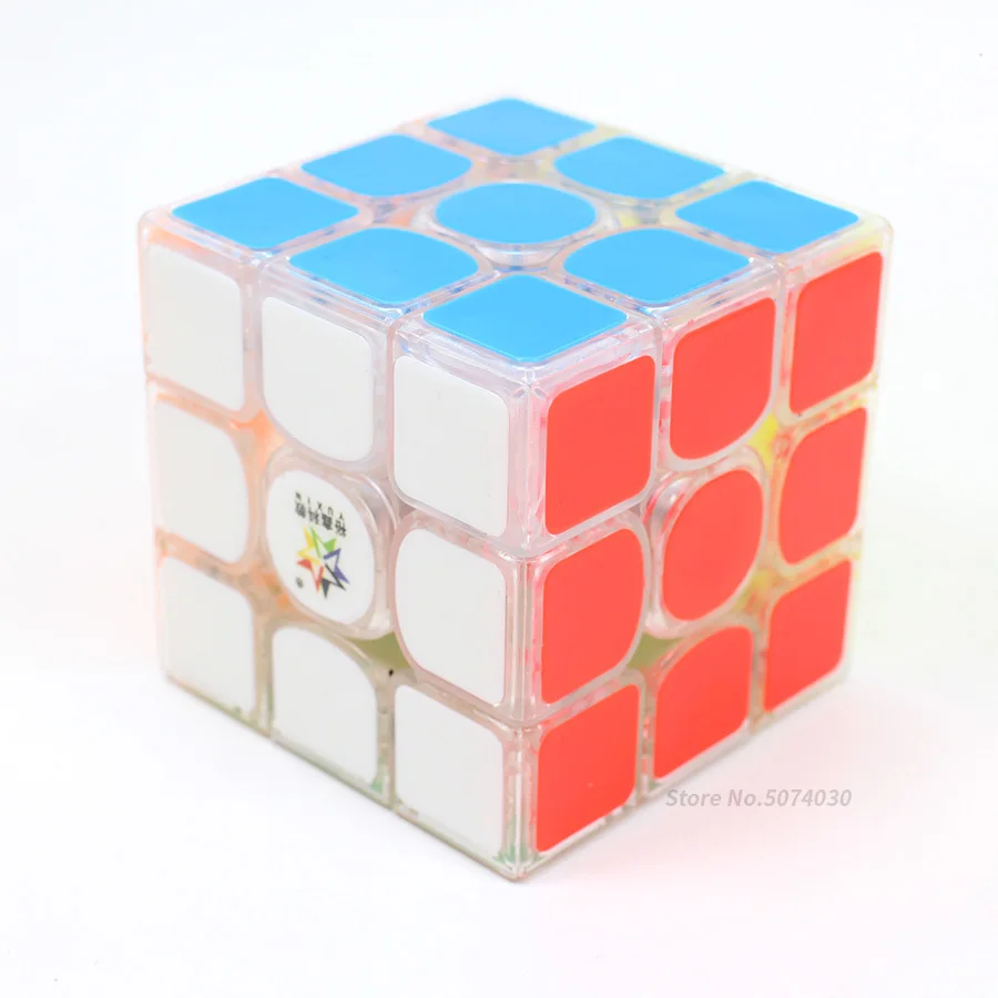 Магнитный куб 3x3x3 Yuxin Kylin V2 скоростной куб магические магниты Cubo Magico 3x3 без наклеек черная прозрачная игра-головоломка - Color: RylinV2 Transparent