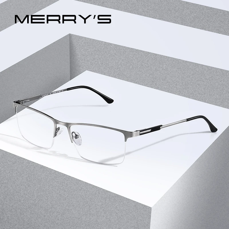 Мужские квадратные очки для близорукости MERRY'S S2064 | Аксессуары одежды
