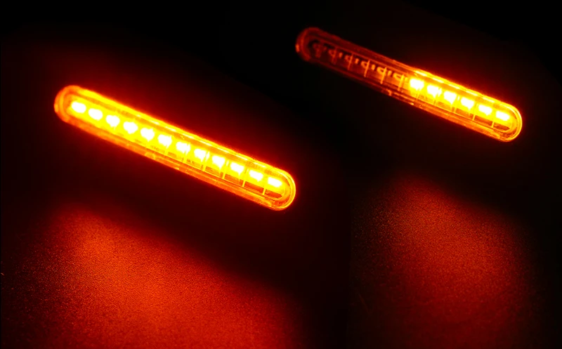 4 шт. светодиодный светильник поворотников для мотоцикла 12* 335SMD хвост мигалка течет вода мигалка IP68 гибкая мотоциклетный мигающий светильник s