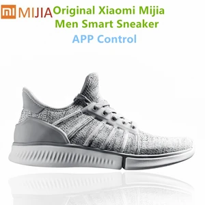 Оригинальные мужские кроссовки Xiaomi Mijia Smart, дышащие сетчатые кроссовки Mi smart APP, спортивная обувь, мужские уличные кроссовки для бега