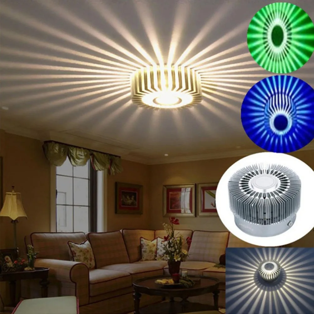 1 шт. светодиодный настенный светильник для коридора креативный алюминиевый фон