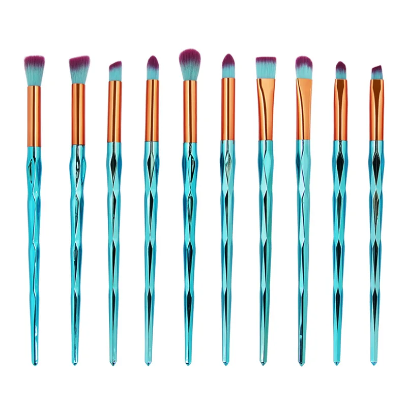 10pcs Blue SinSo, 12/20 шт, набор кистей для макияжа с единорогом, Профессиональные кисти для макияжа, основа для макияжа, тени для век, кисти для косметики, инструменты - Handle Color: 10pcs Blue