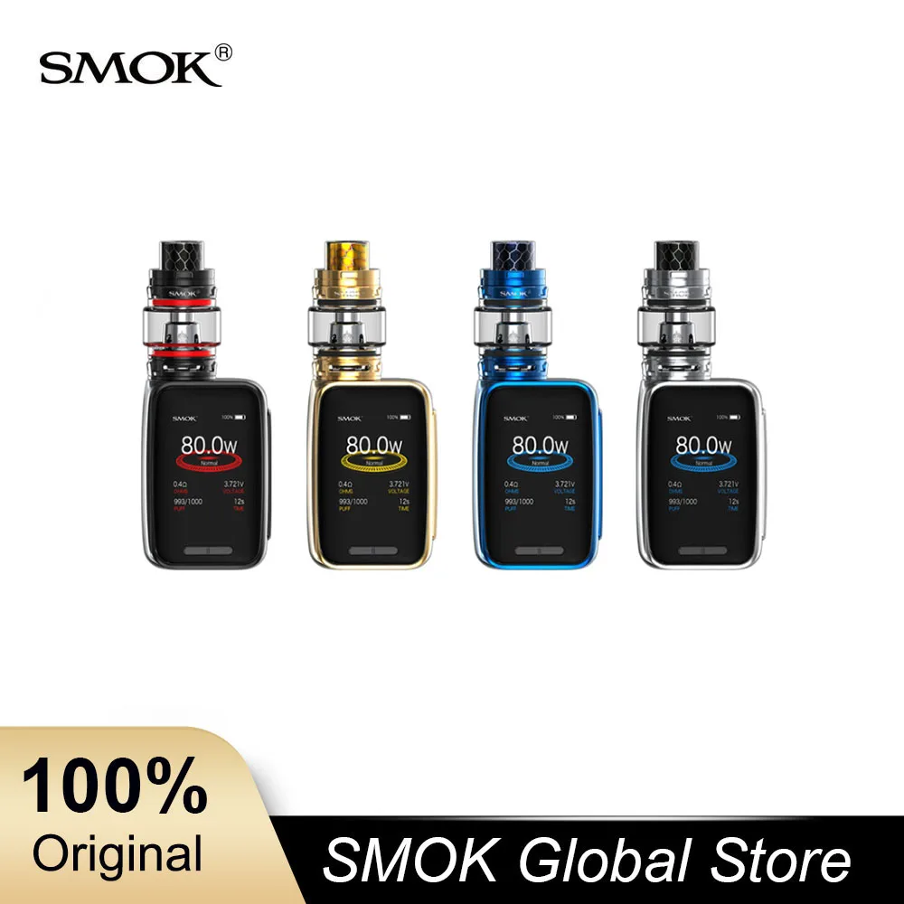 Smok X Priv Baby Kit 80 Вт 6 мл TFV12 большой детский бак 2300 мАч Box MOD батарея вейп комплект