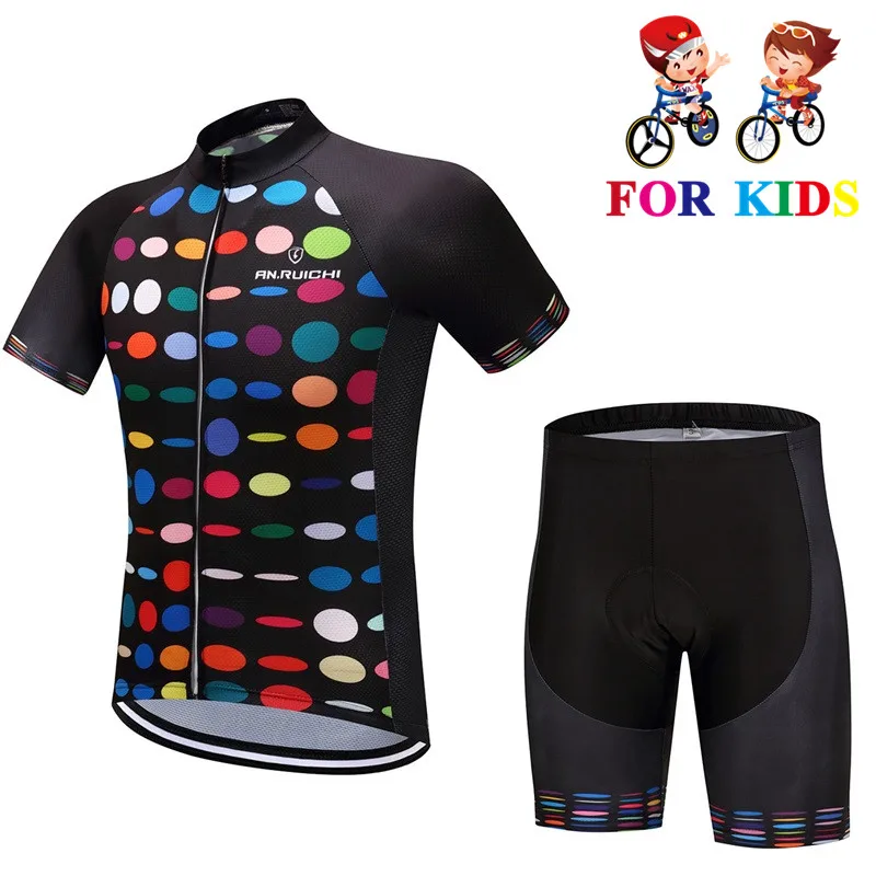 Детский комплект Джерси для велоспорта 2018 мальчиков веломайка быстросохнущая