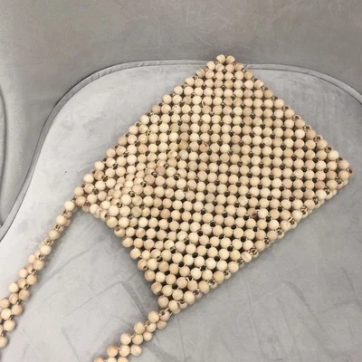 Модная сумка мессенджер с деревянными бусинами клатч кошелек Сумочка для женщин