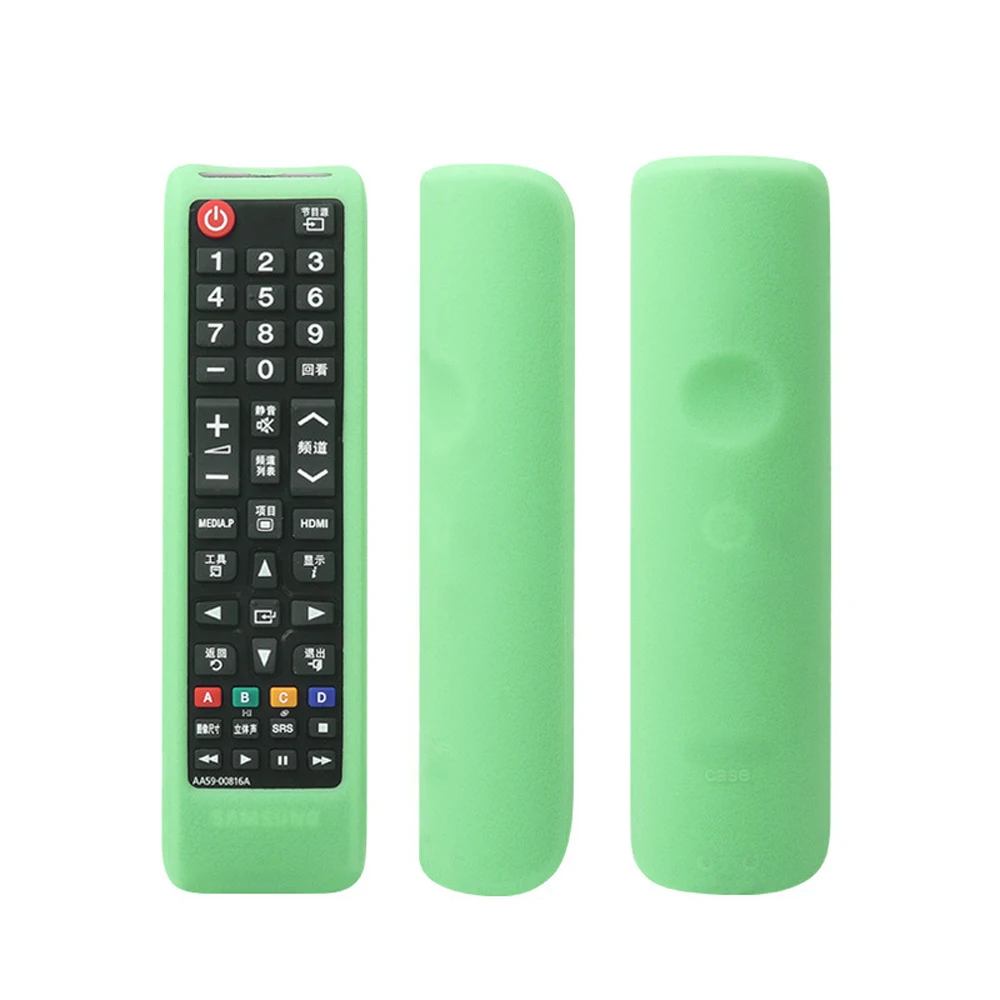 Чехол для samsung Tv Aa59-00816a 00813a 00611a 752a чехол для управления дистанционным управлением силиконовый защитный чехол - Цвет: Green