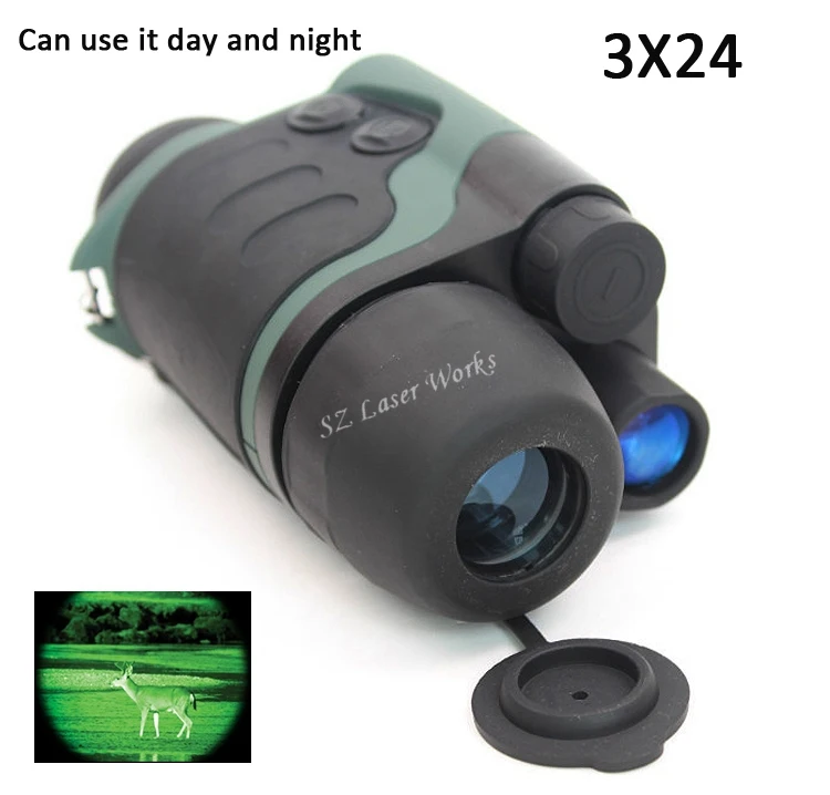 3X24 ИК ночного видения устройство очки Инфракрасный полный Темный мощный
