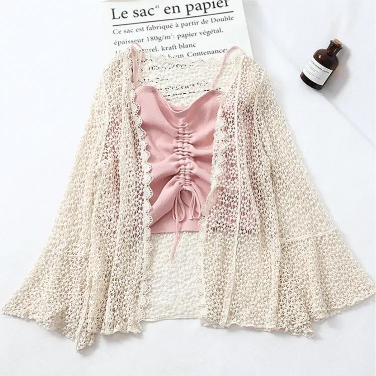 Женский свитер с длинным рукавом Однотонный весна-лето 2019 |