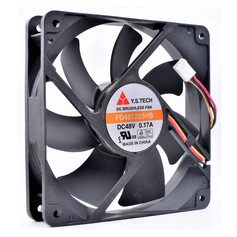 Оригинальный FD481225HB 12 см 12025 48V0.17A 3 линейный сервер инвертор Вентилятор охлаждения