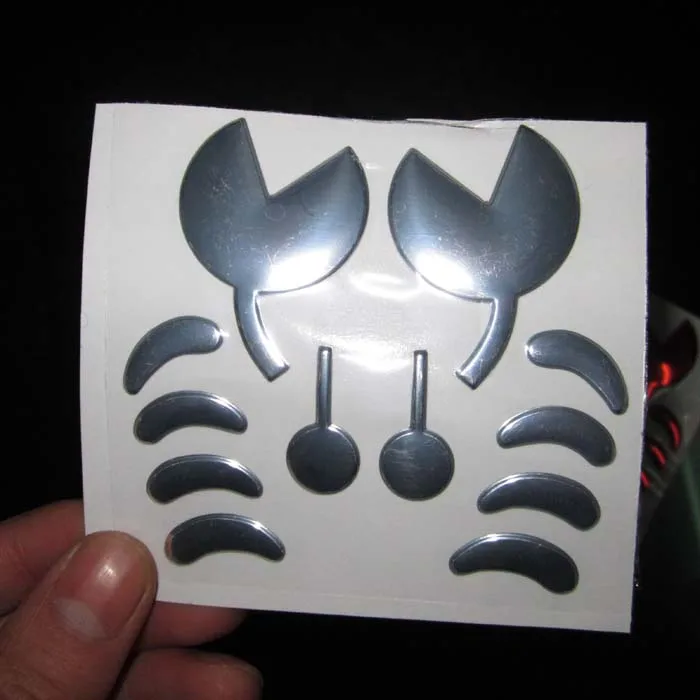 Автомобильные 3D наклейки Aliauto из ПВХ гибкие пластиковые декоративные крабы для