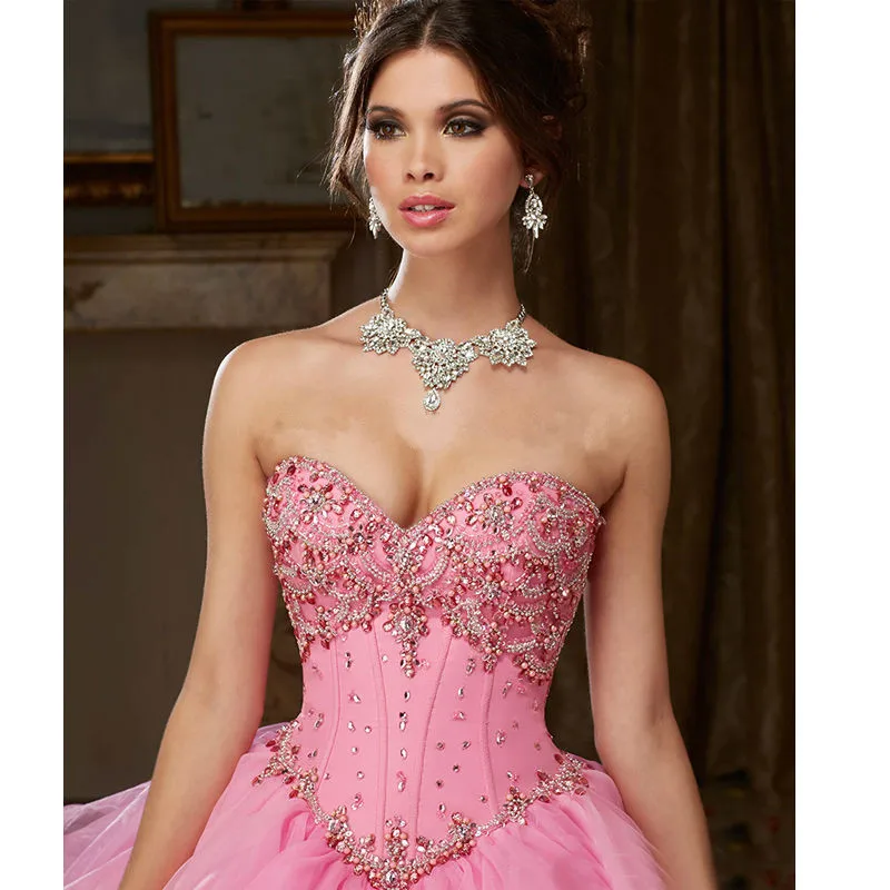 Mint Green Puffy Cheap Quinceanera Dresses Ball Gown Tulle Beaded Pearls Sweet 16 | Свадьбы и торжества