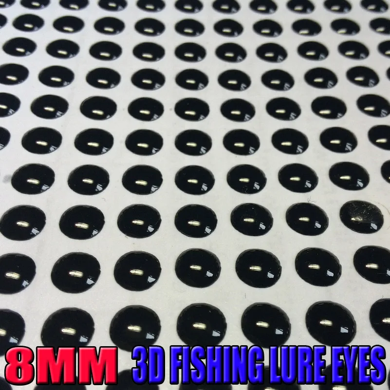 Новинка 800 рыболовные 3d приманки глаза размер: 8 мм реалистичные искусственные