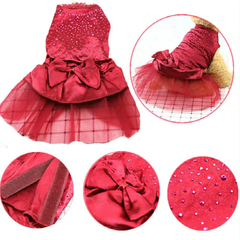 Весна лето новый стиль юбка для собак горячая Распродажа со стразами собачьи