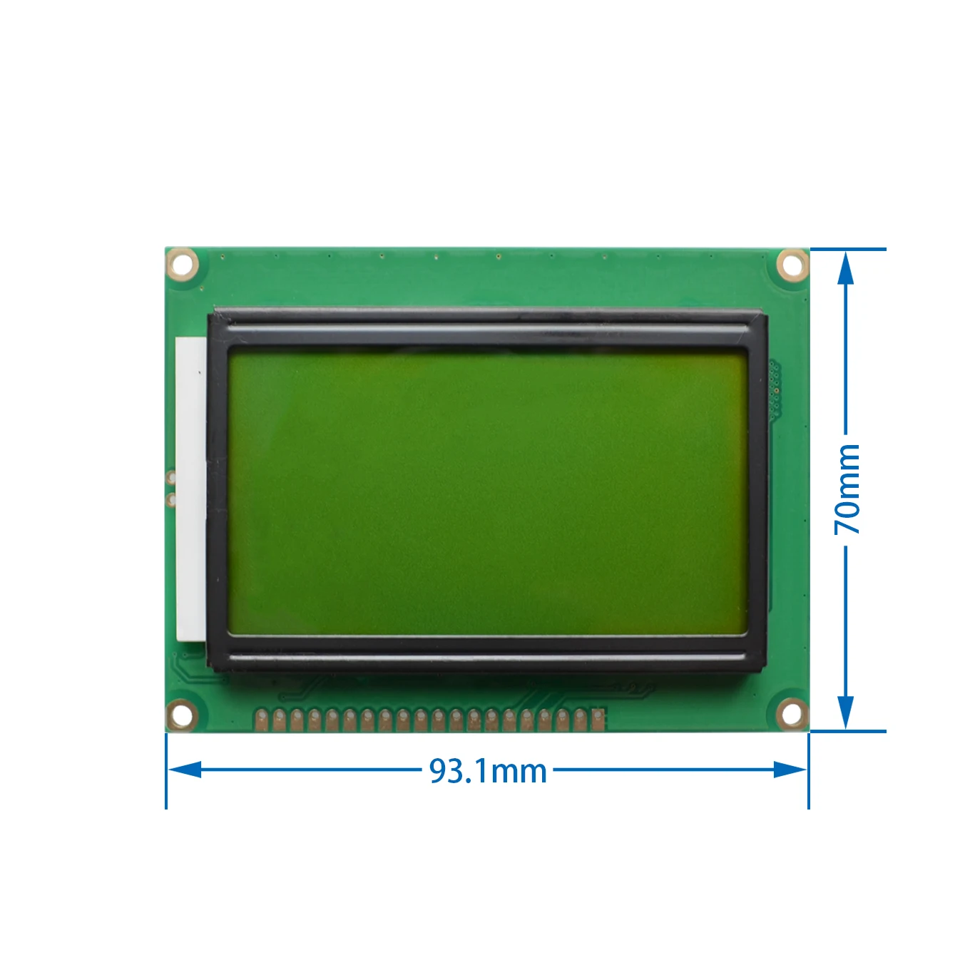 Yellow Green 128*64 точек ЖК-дисплей модуль 5V желтый и зеленый/синий Экран 12864 ЖК-дисплей с Подсветка ST7920 параллельно Порты и разъёмы - Цвет: Yellow Green