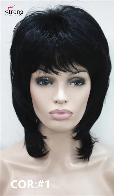 StrongBeauty короткий лохматый слоистый медный красный Классический колпачок полный синтетический парик женские парики выбор цвета
