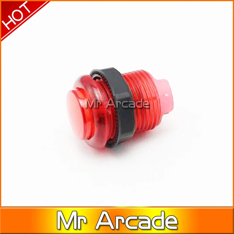 Бесплатная доставка 28 мм Диаметр отверстия с подсветкой 5 в LED аркадная кнопка