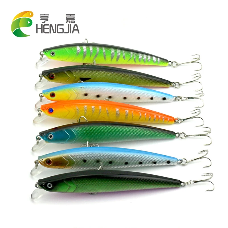 HENGJIA 70pcs 11CM 10.2G  Minnow Hard fishing baits wobbler pike carp trout perch catfish fishing baits pesca fishing tackles