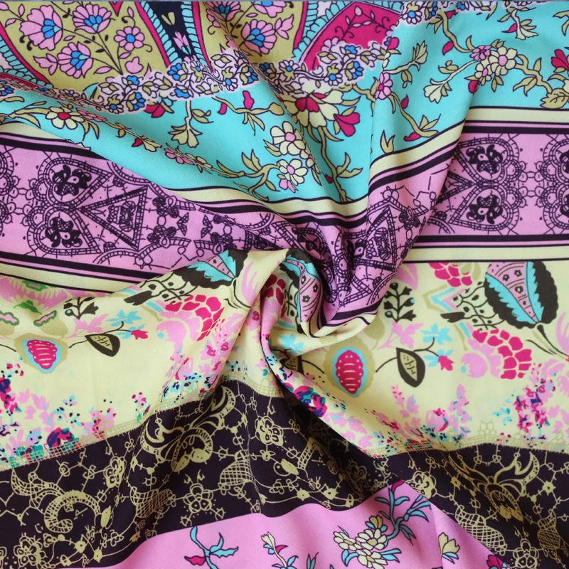 2018 Лето Boho Печать Топы Для женщин шифон блузки рубашки Повседневное круглым
