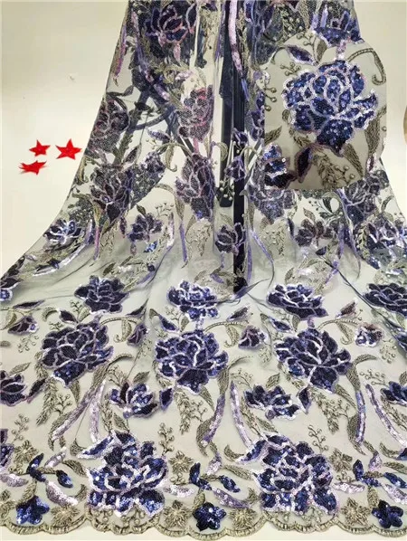 

The new high quality lace using fine sequin lace quality fabrics, French tulle mesh fabric with sequins