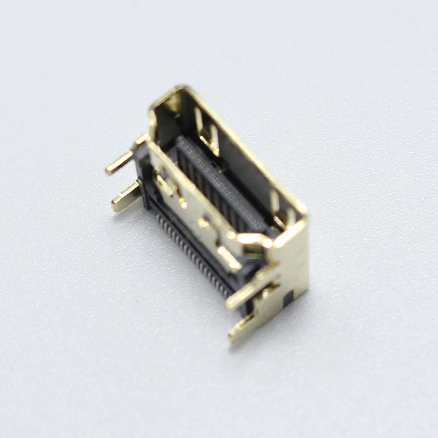 1 шт. DIY HDMI тип A штекер типа мама 19 контактов DIP разъем 4 фута золотой с покрытием|4 pin